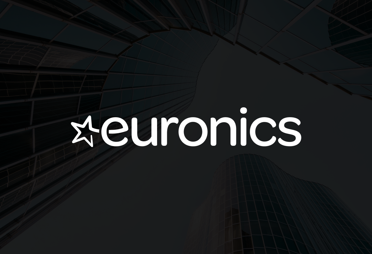 euronics logo on top of faded abstract photo